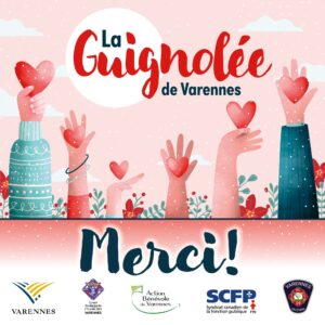 Le double de l&rsquo;objectif pour la Guignolée à Varennes!