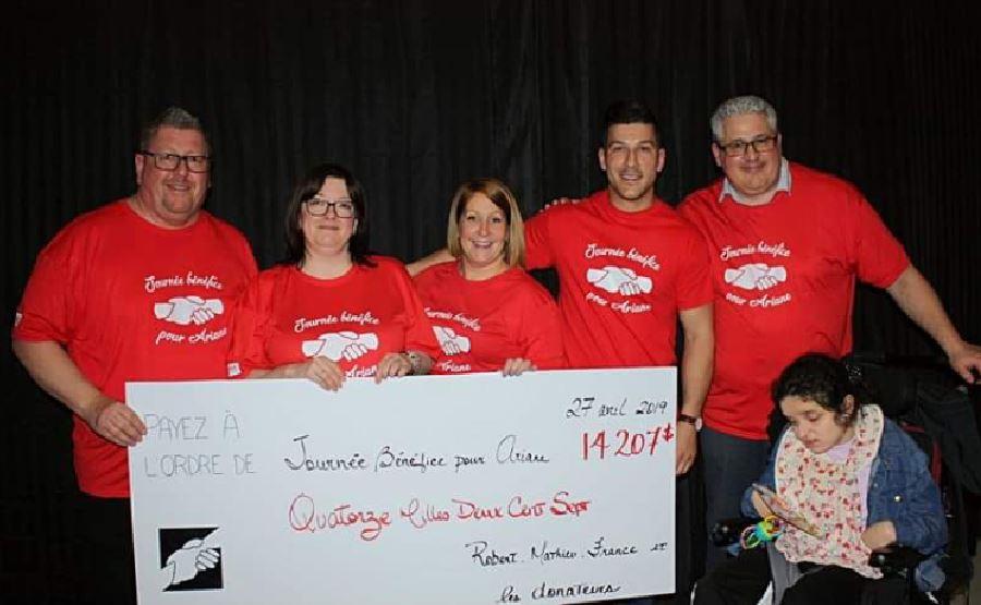 15 203 $ amassés au souper-spectacle bénéfice pour Ariane à Saint-Amable