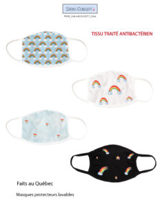 Des masques en tissu lavable fabriqués ici