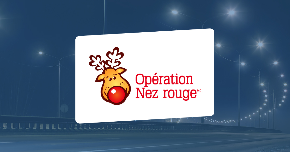 C’est parti pour l’Opération Nez rouge: 450 587-2611 à Varennes et 450 467-4011 à Sainte-Julie