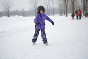 Prêt de patins pour enfant au par Le Rocher à Saint-Amable