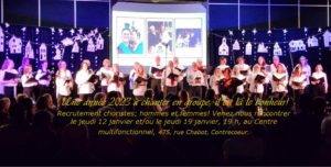 Chanter en groupe: il est là le bonheur!