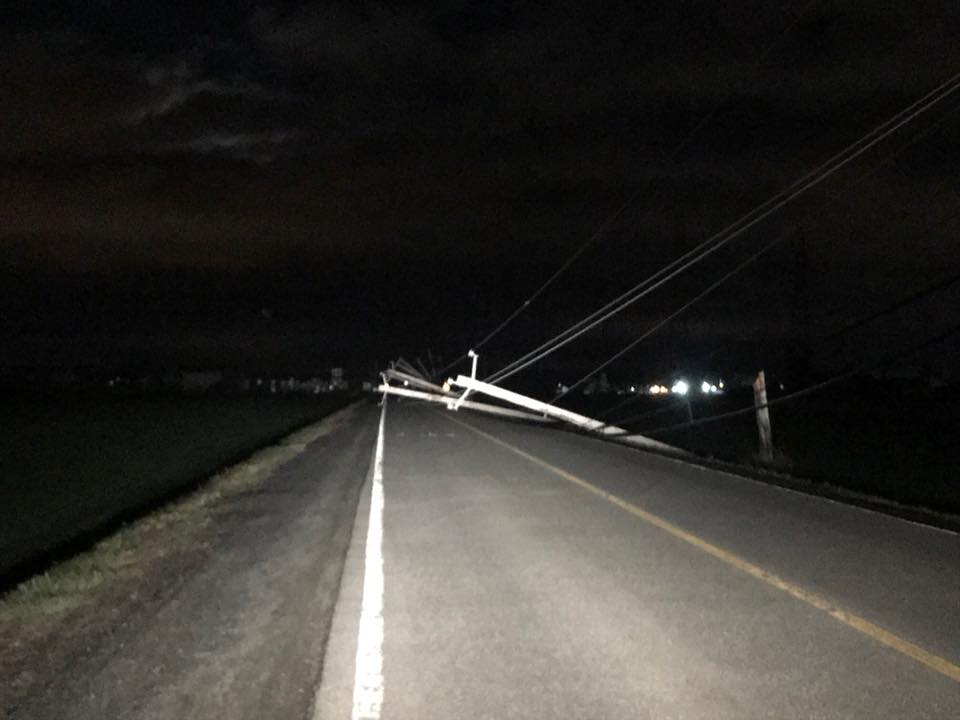 Douze poteaux électriques tombent sur Fer-à-Cheval