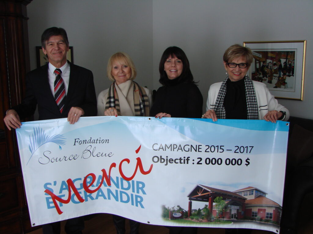 L’objectif de 2 M$ de la Fondation Source Bleue est atteint