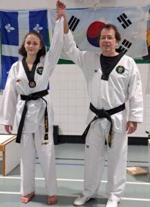 Une nouvelle ceinture noire au club de Taekwondo de Varennes