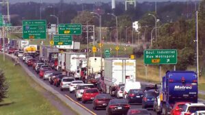 Nouvelle voie éservée sur la A-20 entre Sainte-Julie et la 132