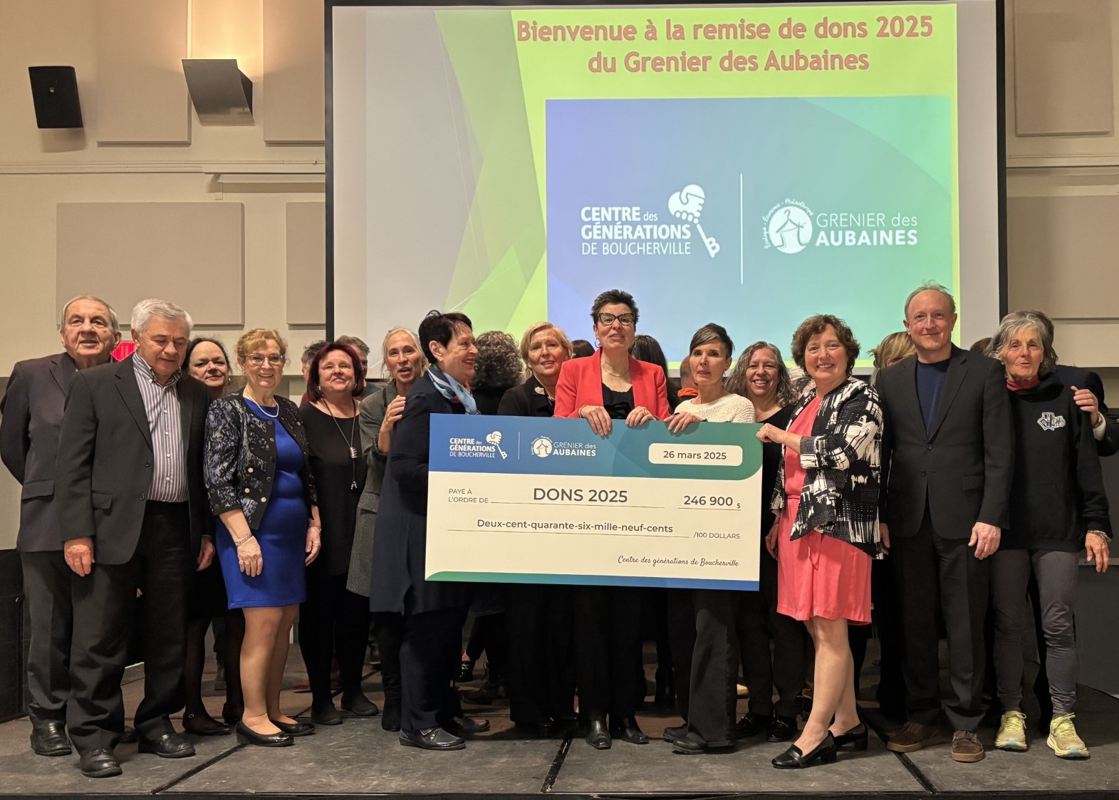 Grâce au Centre des générations de Boucherville : 246 900 $ à 16 organismes