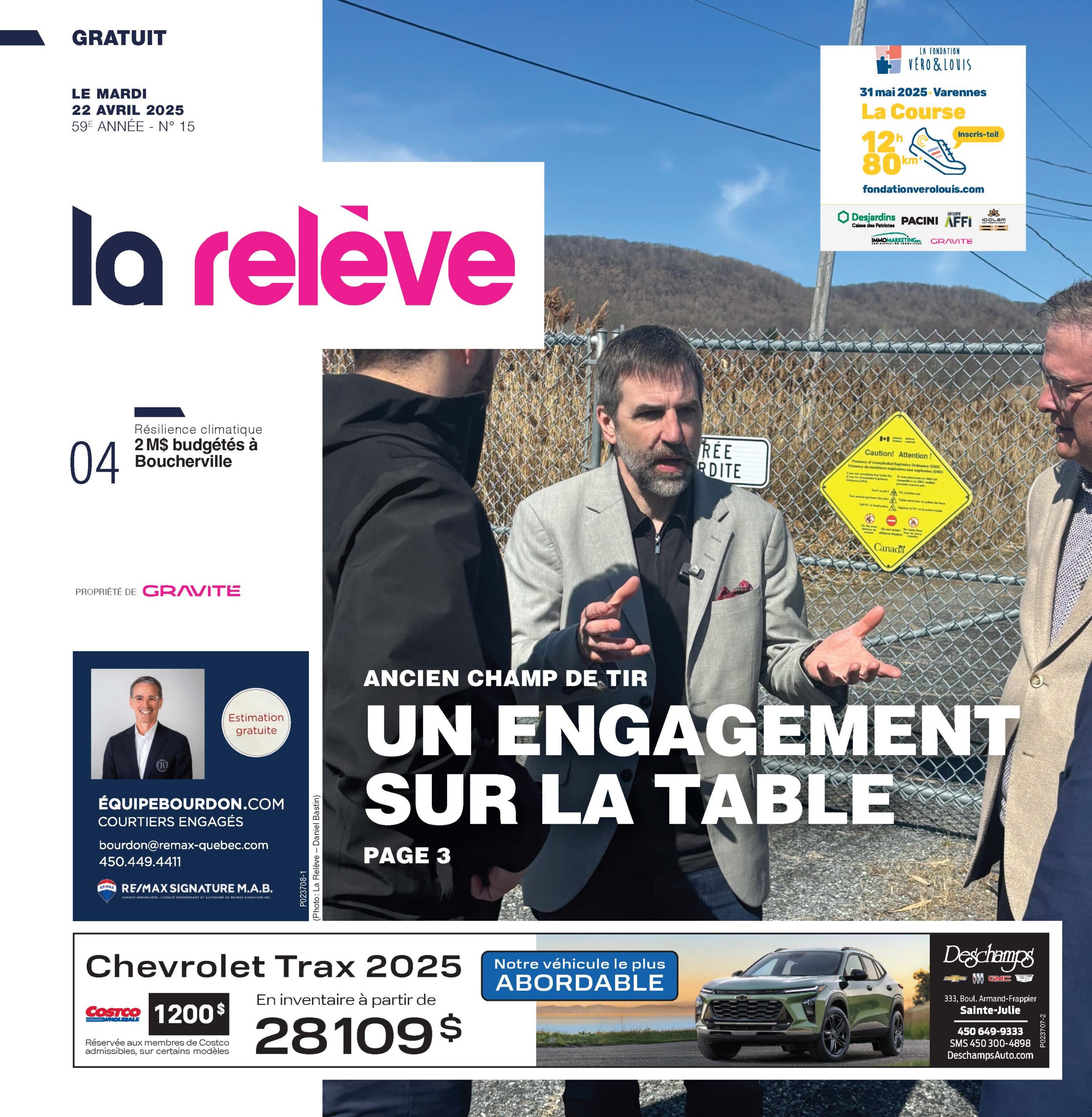 Journal La Relève – 22 avril 2025