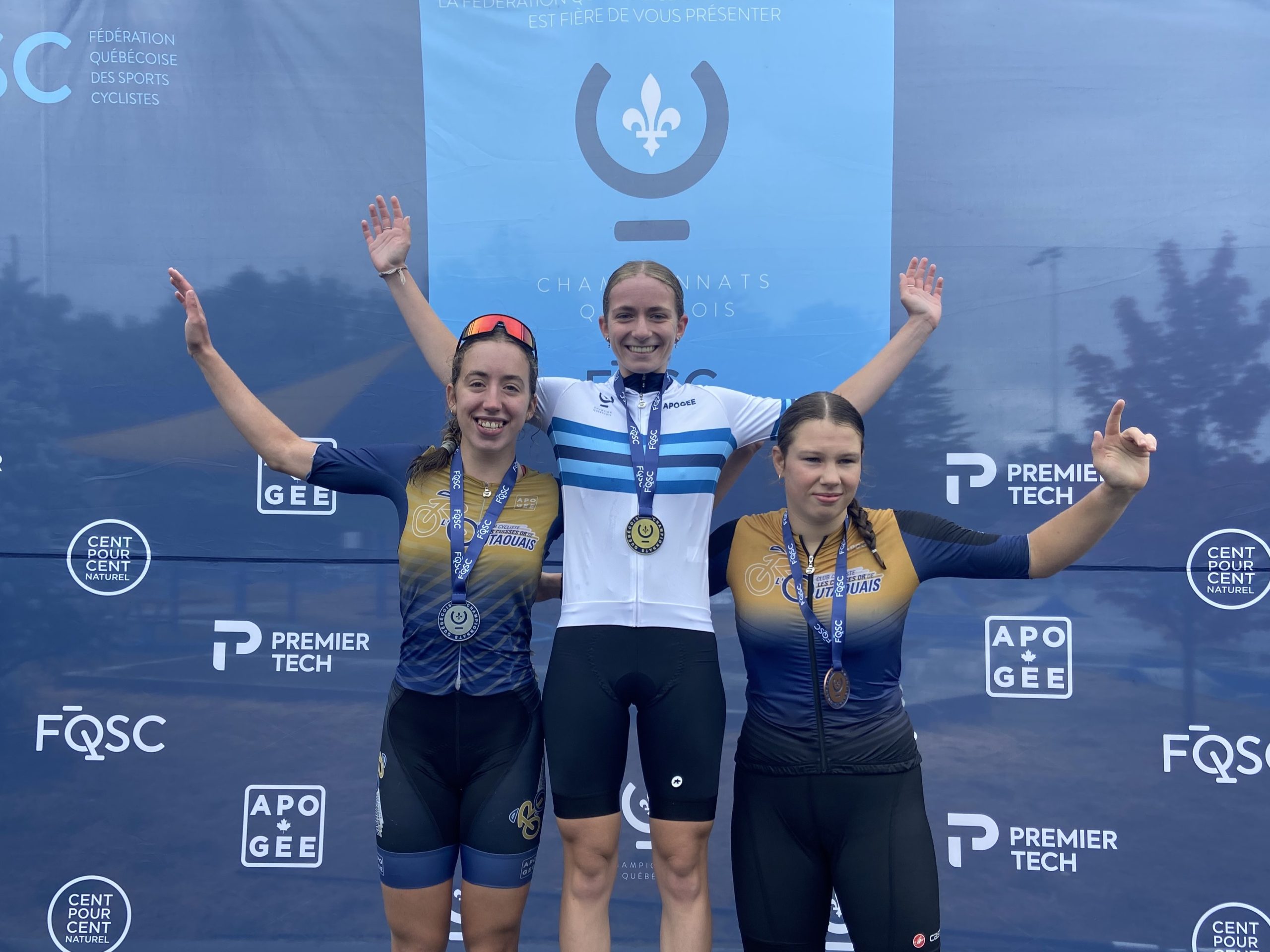 Championnats québécois de cyclisme sur route : des jeunes de la région brillent