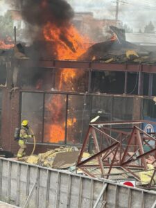 Une trentaine de pompiers mobilisés pour un brasier à Sainte-Julie