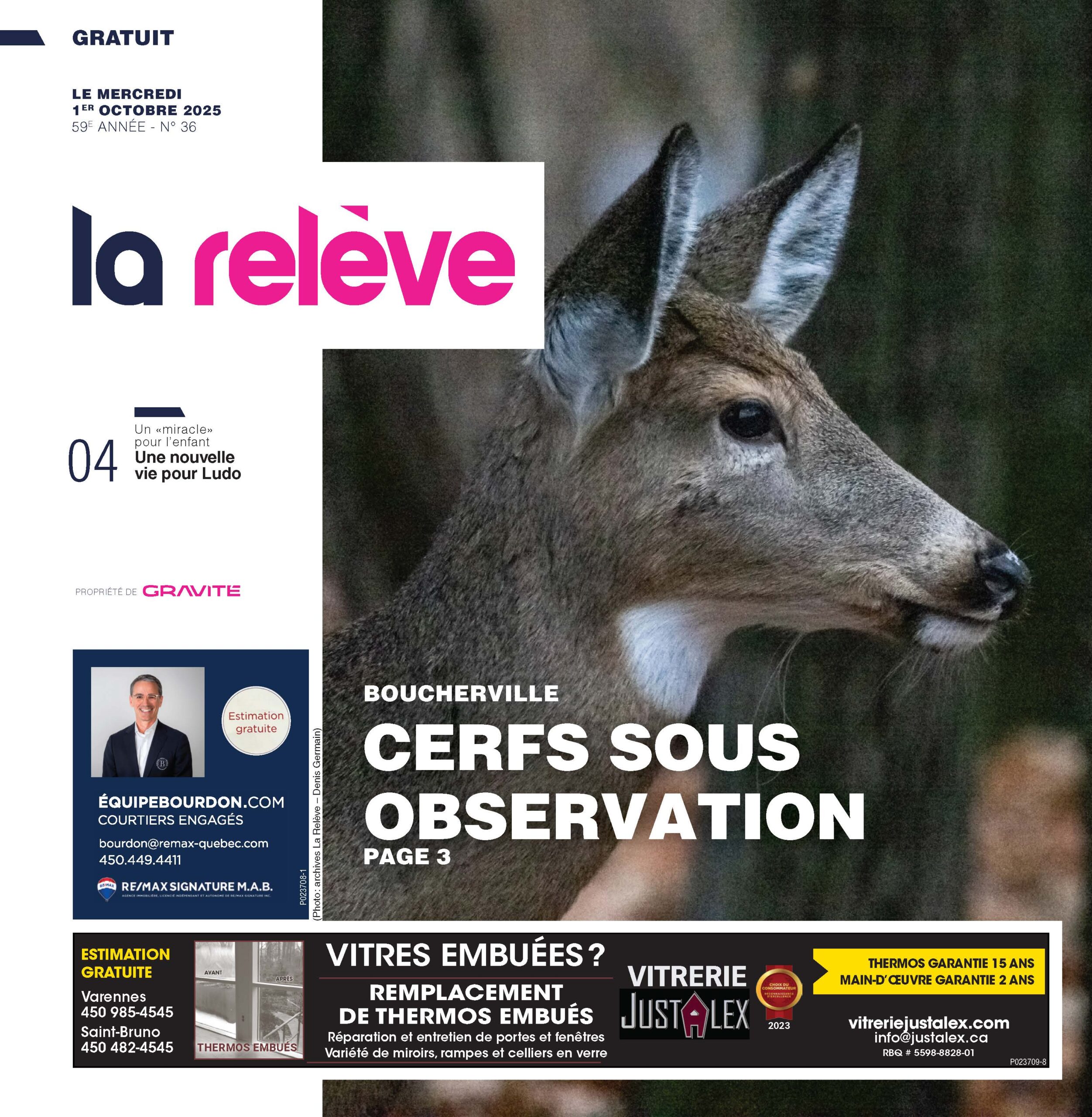 Journal La Relève – 1er octobre 2025