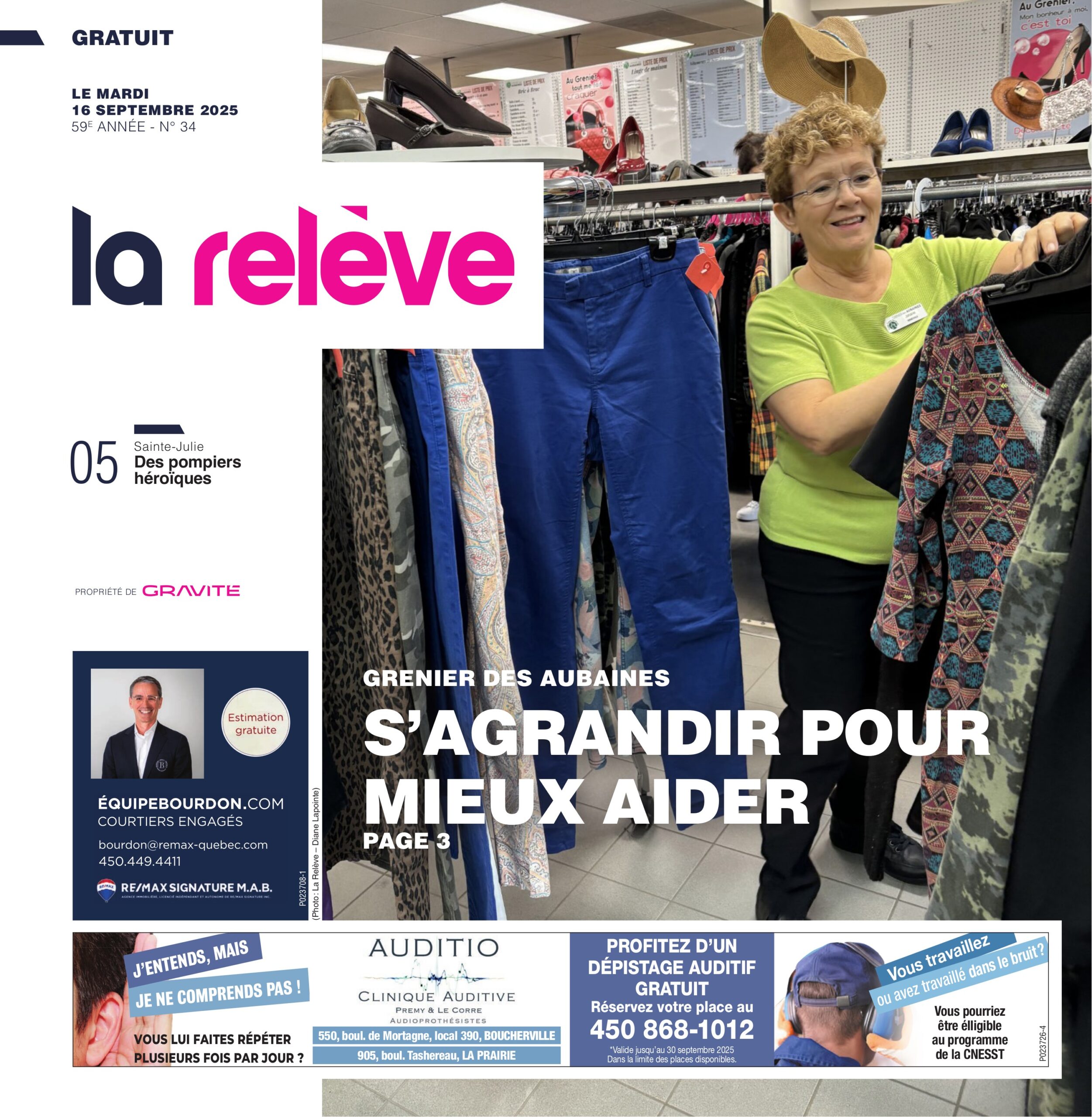 Journal La Relève – 16 septembre 2025
