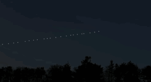 Un étonnant train de satellites à Sainte-Julie