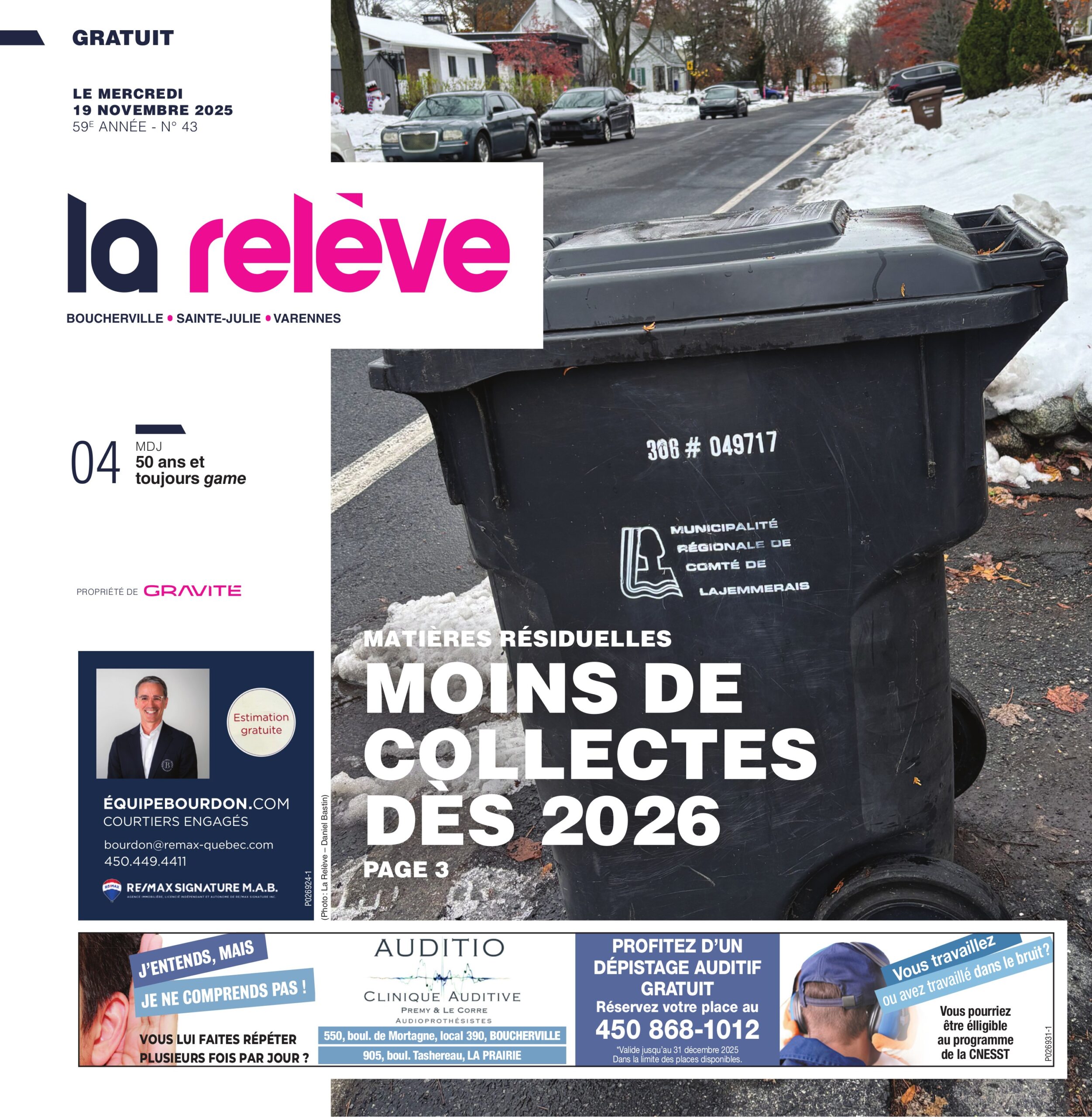 Journal La Relève – 19 novembre 2025