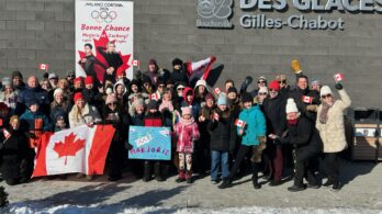 Une surprise chaleureuse pour Marjorie Lajoie et Zachary Lagha avant le départ pour l’Italie
