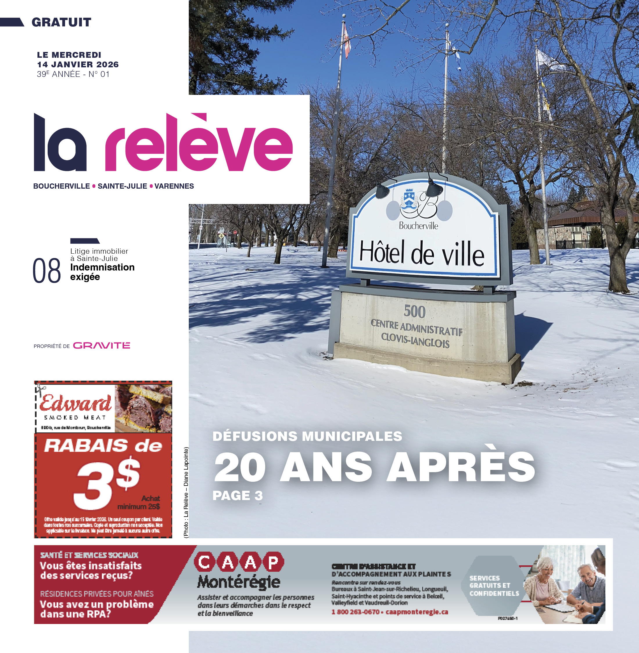 La Relève – 14 janvier 2026