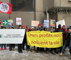 Port de Contrecœur: une manifestation à Montréal