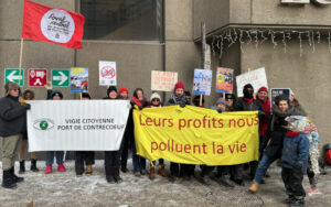 Port de Contrecœur: une manifestation à Montréal