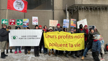 Port de Contrecœur: une manifestation à Montréal