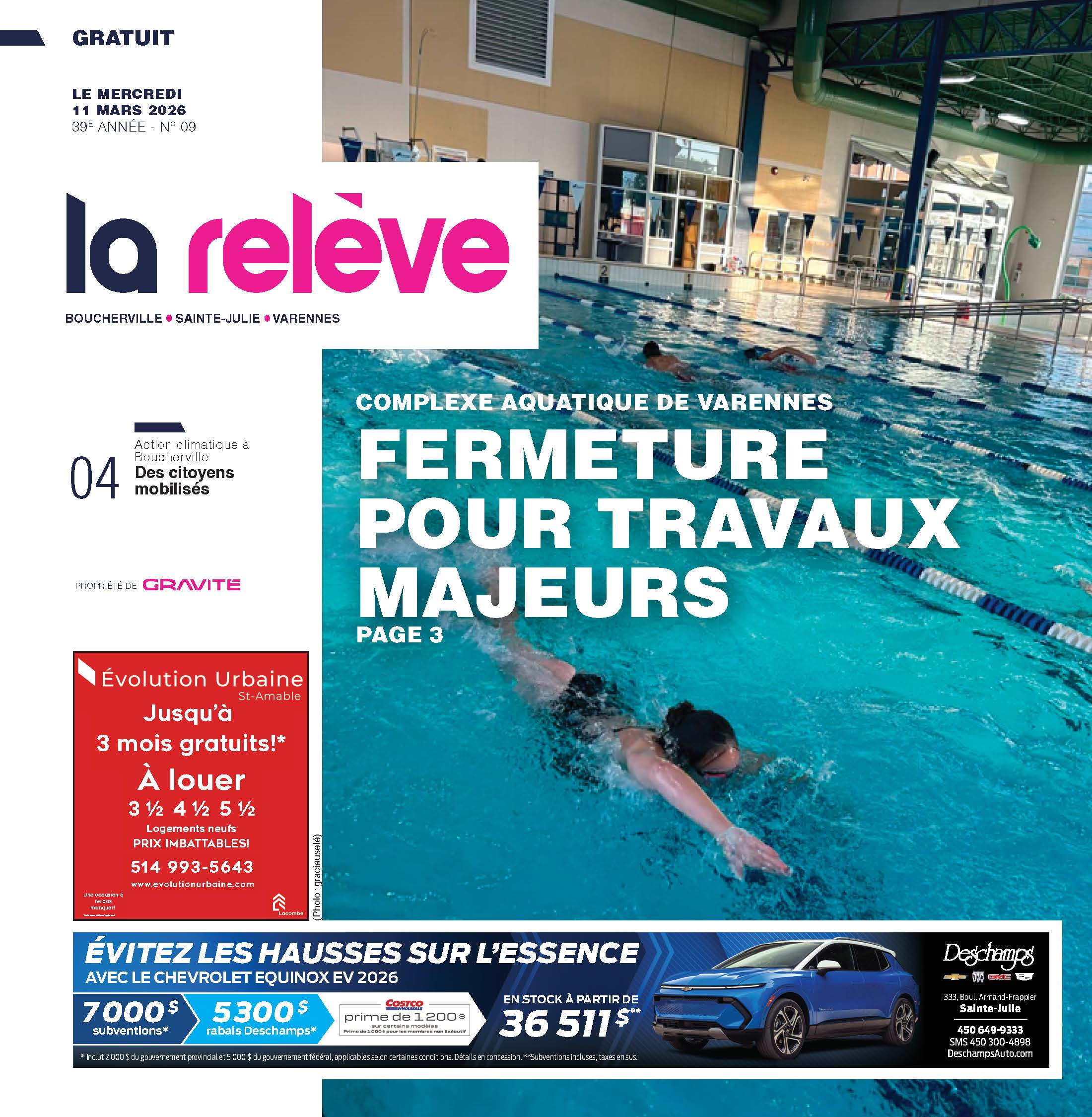 La Relève – 11 mars 2026