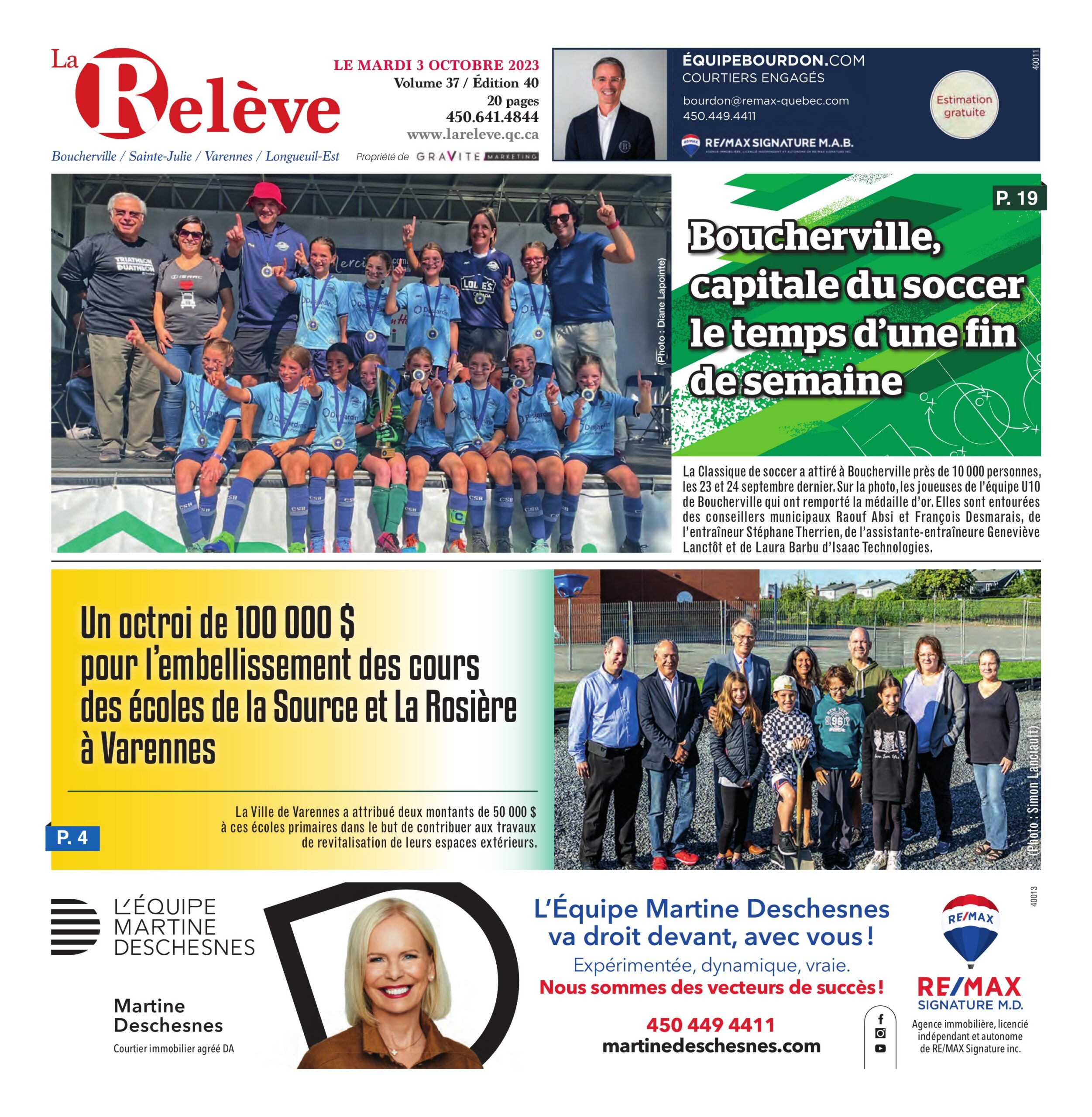 La Relève – 3 octobre 2023