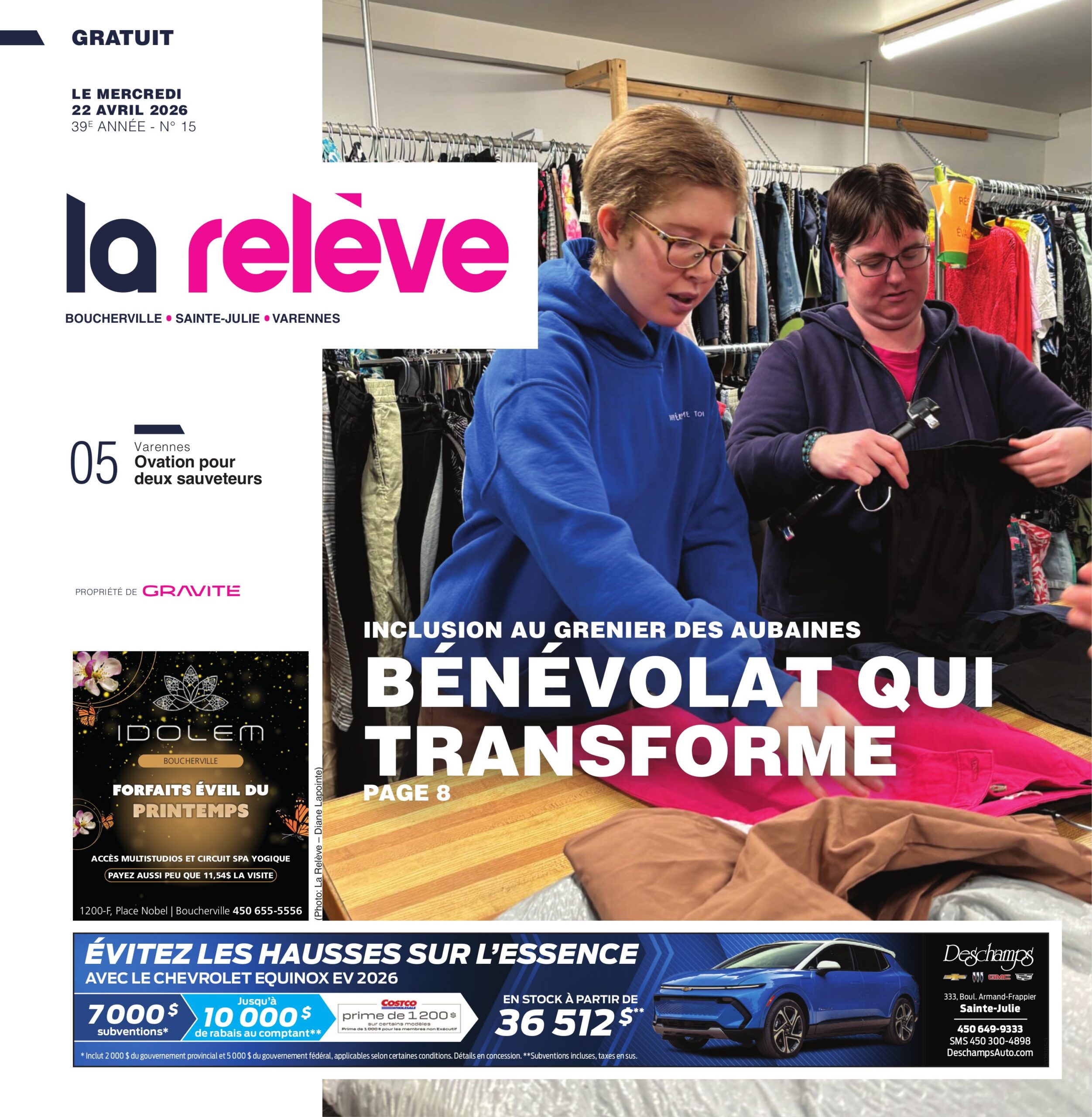 La Relève – 22 avril 2026