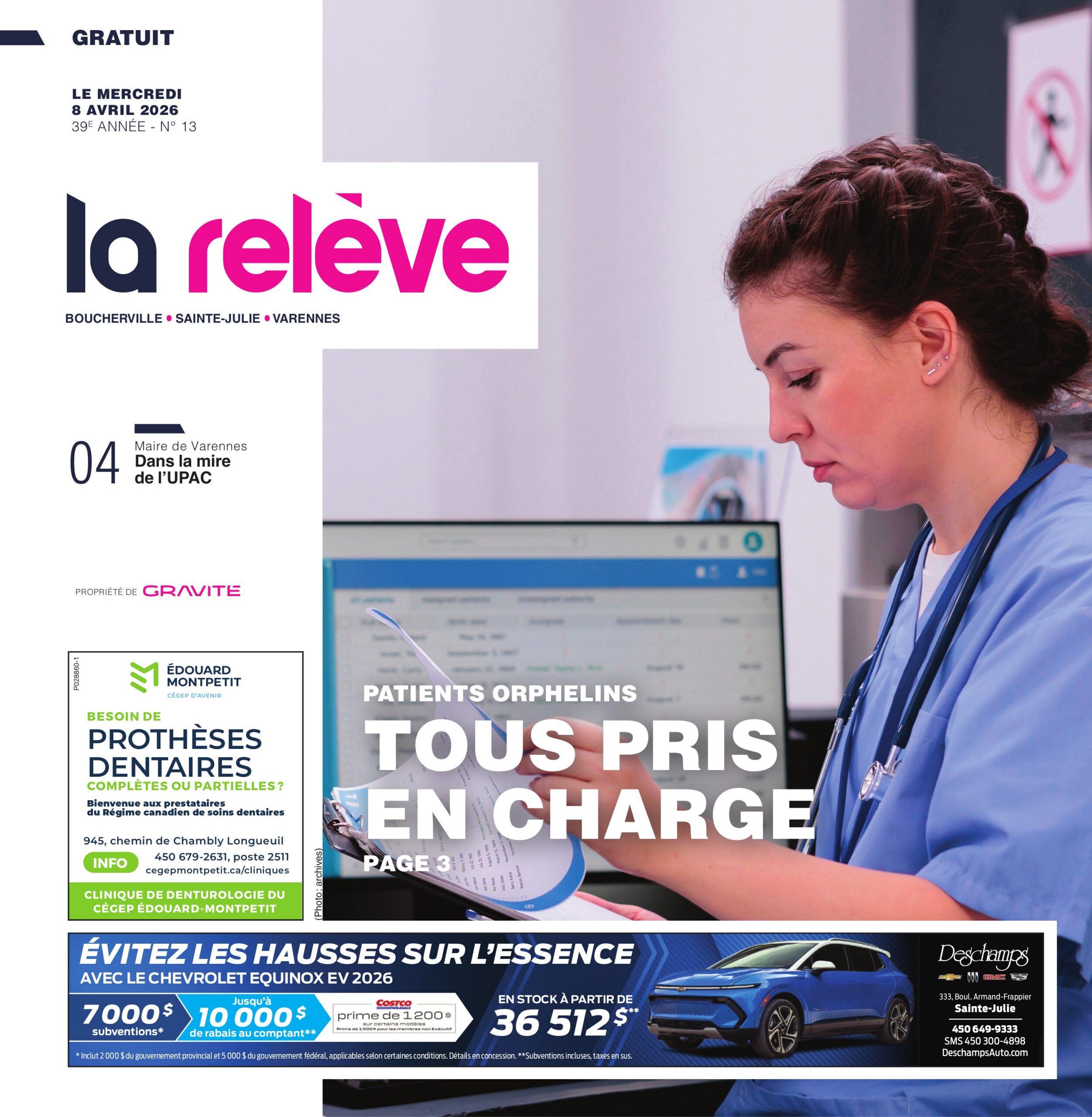 La Relève – 8 avril 2026