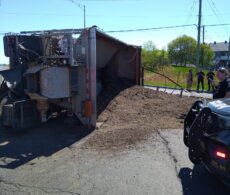 Un camion renversé a provoqué un embouteillage monstre à Varennes