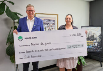 Maison des jeunes de Sainte-Julie: une aide financière de 61 962$