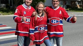Une traverse bleue-blanc-rouge à Varennes… pour «traverser» les Hurricanes!
