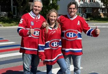 Une traverse bleue-blanc-rouge à Varennes… pour «traverser» les Hurricanes!