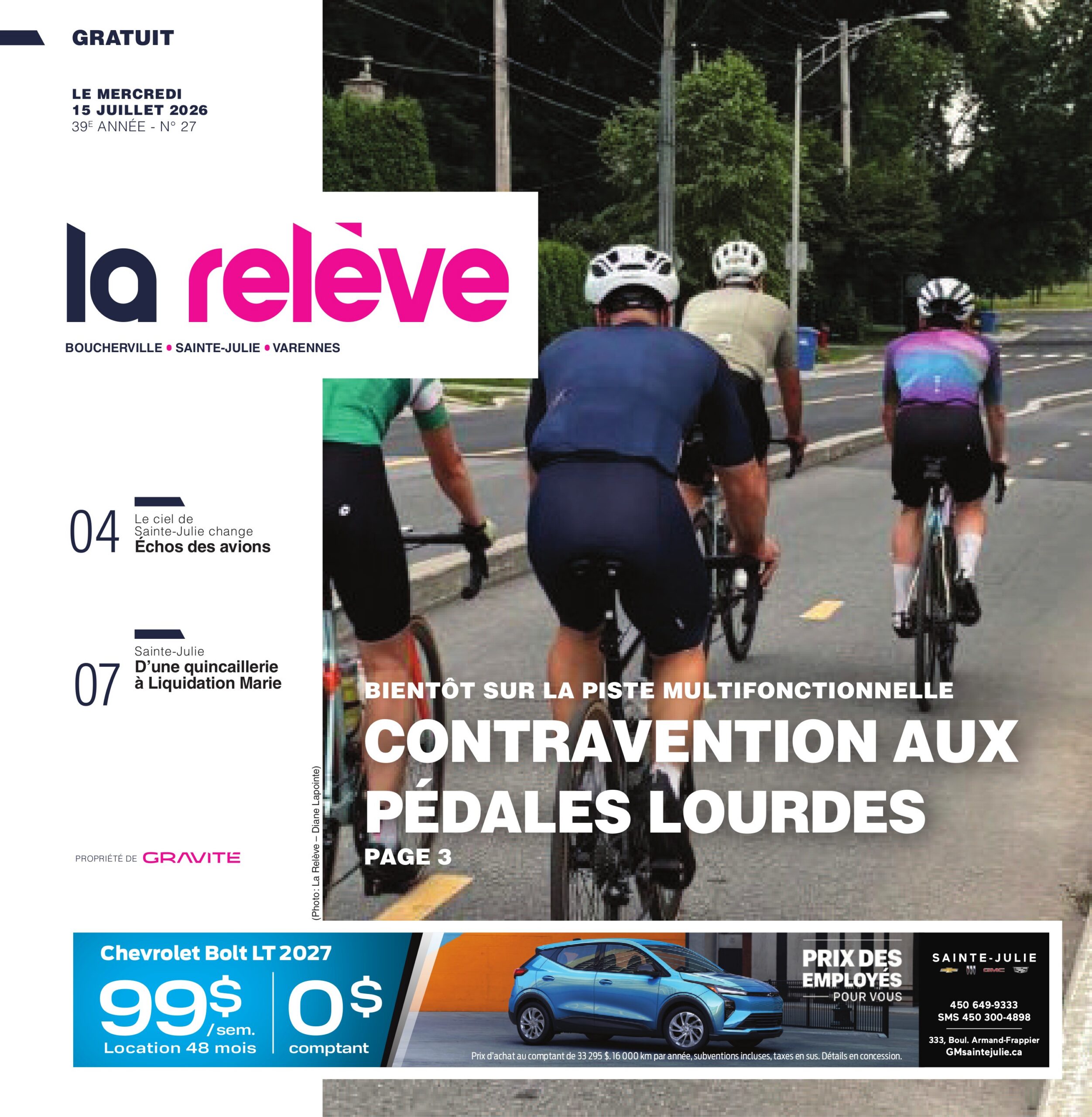 La Relève – 15 juillet 2026