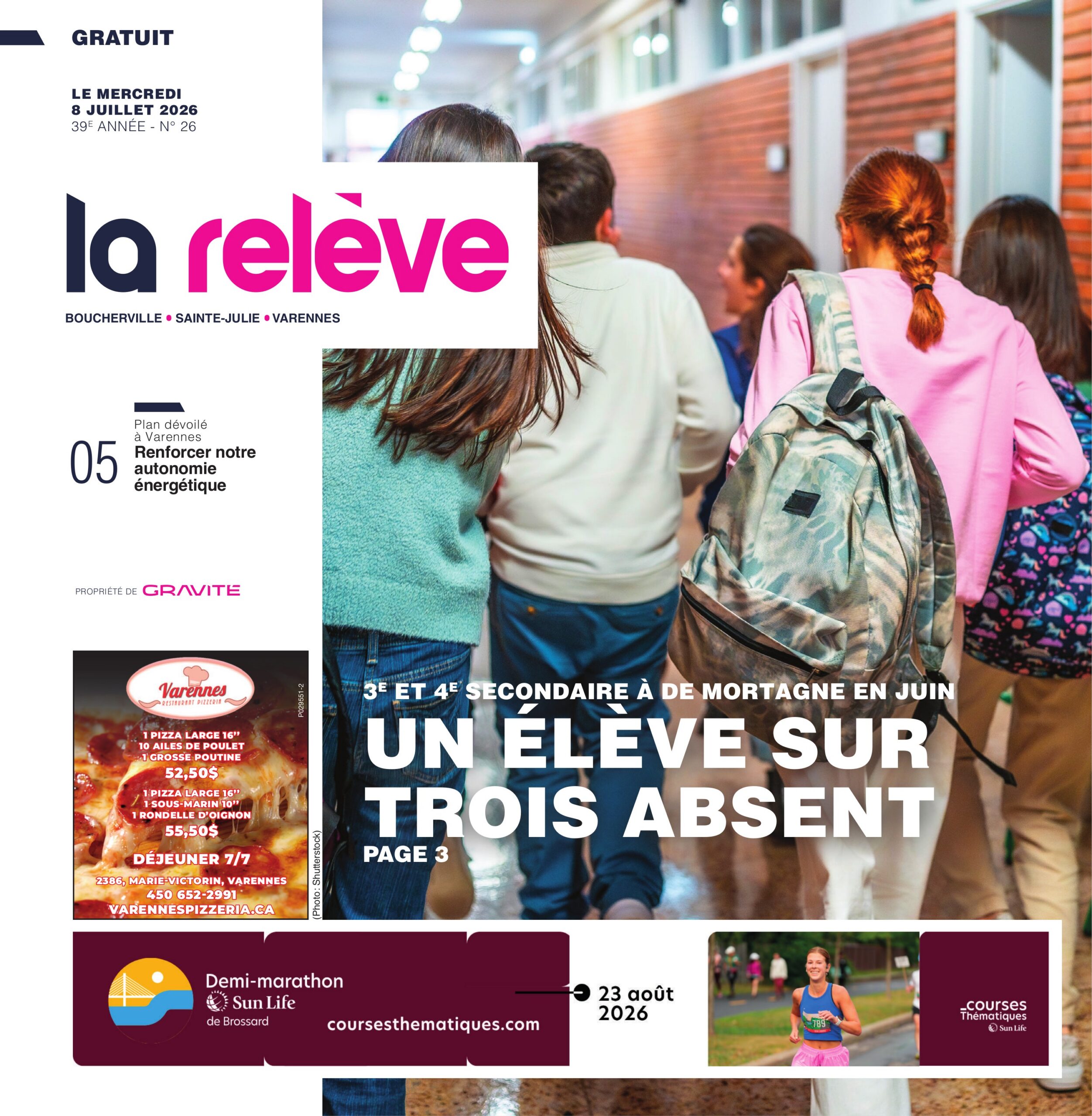 La Relève – 8 juillet 2026