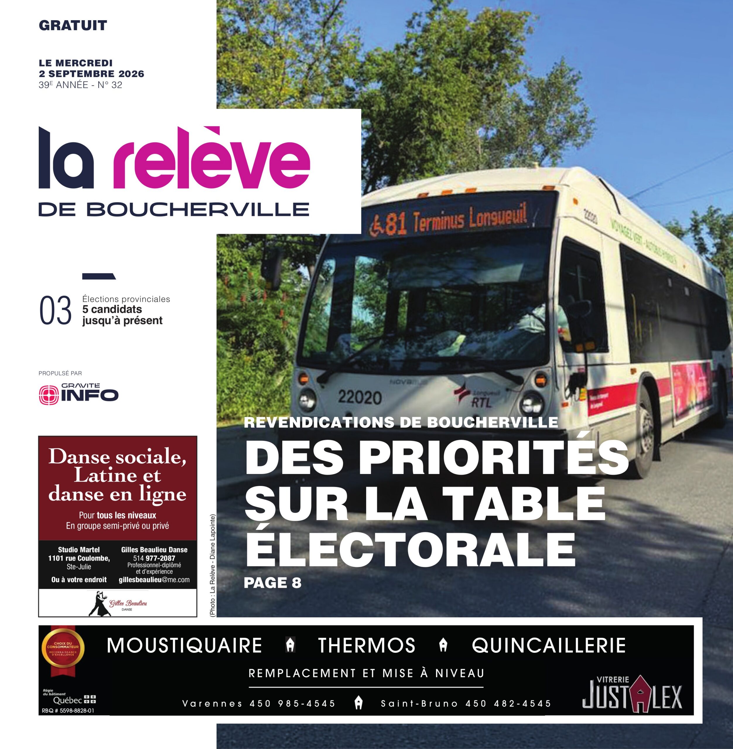 La Relève de Boucherville – 2 septembre 2026