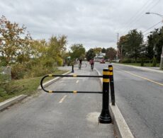 Un frein à la vitesse : des chicanes pour ralentir les cyclistes
