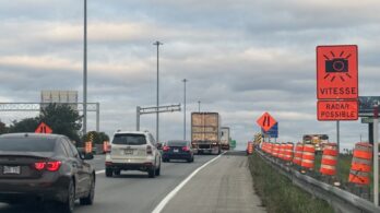Travaux de réparation à Varennes: un radar photo mobile sur l’autoroute 30