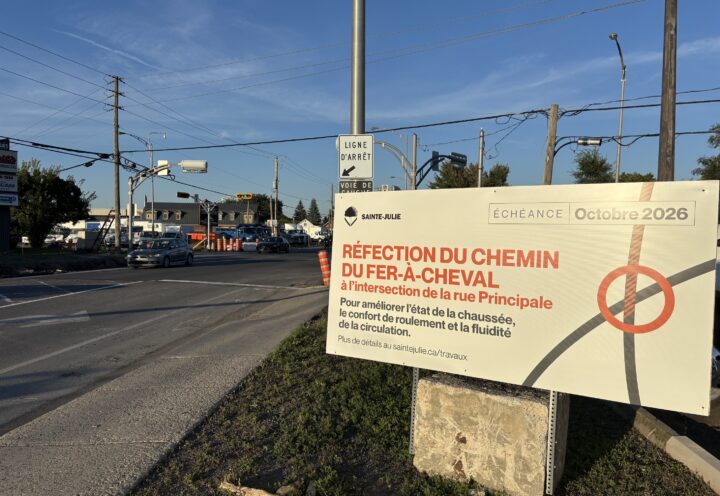 Réouverture de la rue Principale à la circulation à Sainte-Julie