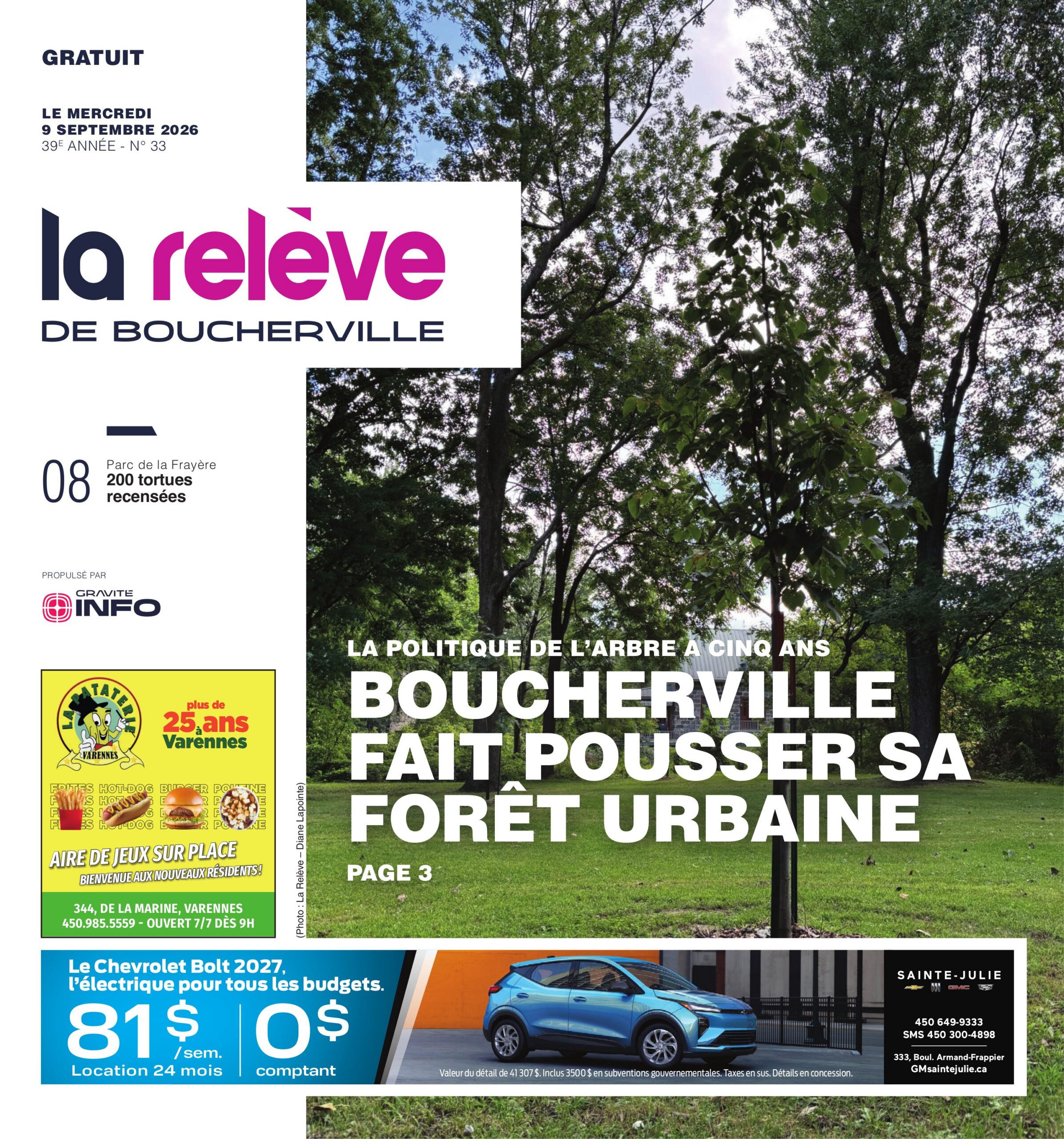La Relève de Boucherville – 9 septembre 2026