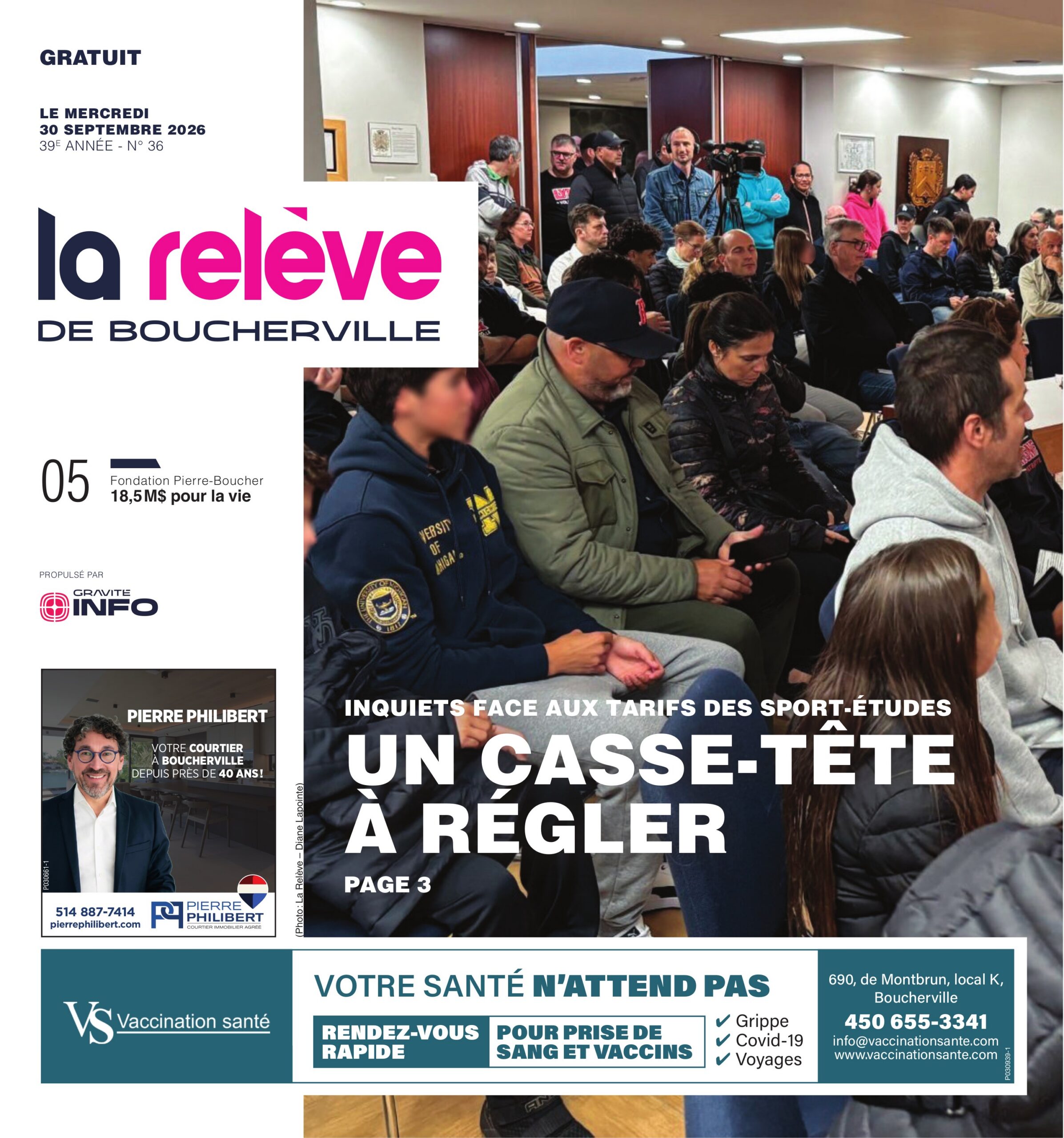 La Relève de Boucherville – 30 septembre 2026