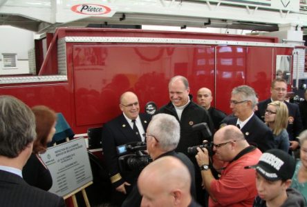 Inauguration de la nouvelle caserne et remise de médailles aux pompiers de Sainte-Julie