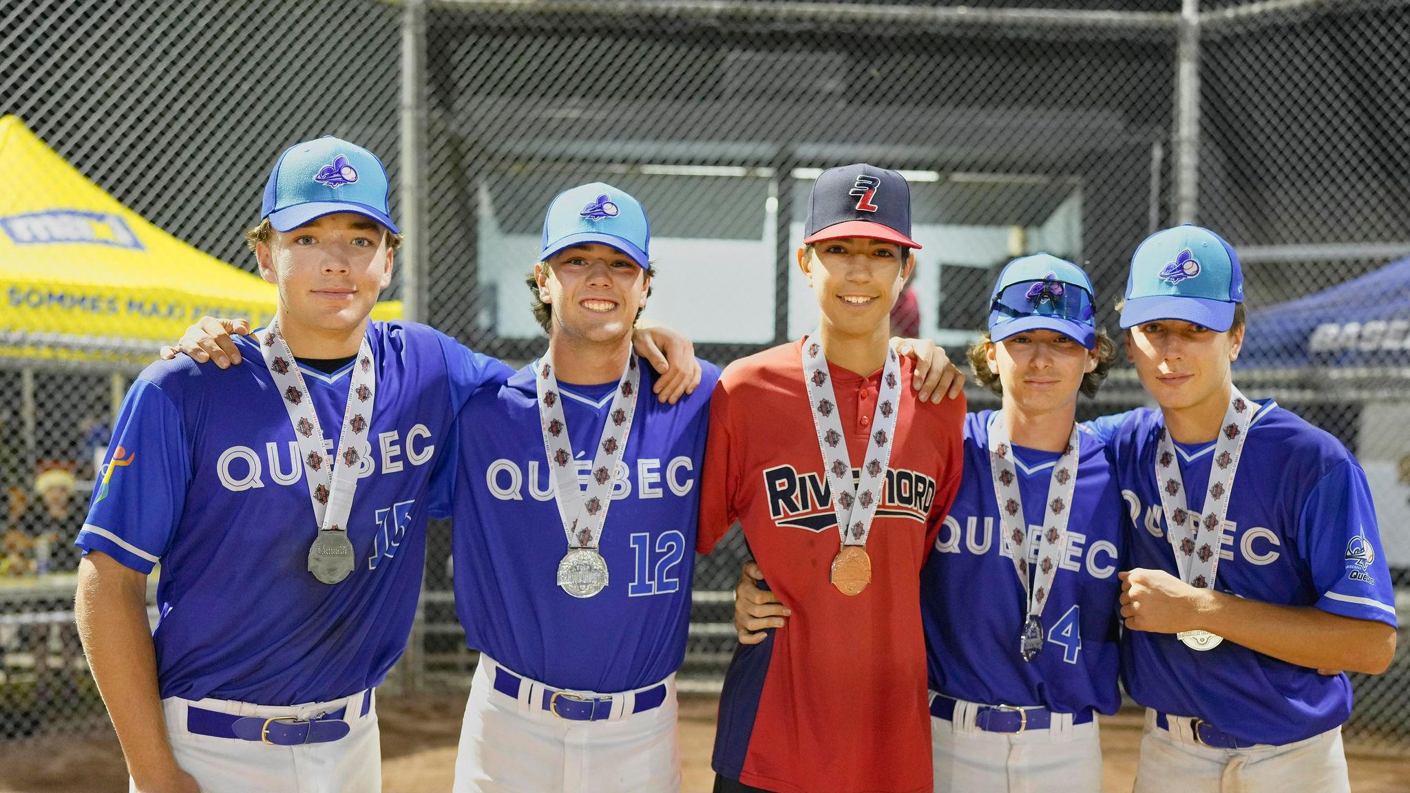 Gold and silver for five young baseball players from De Mortagne