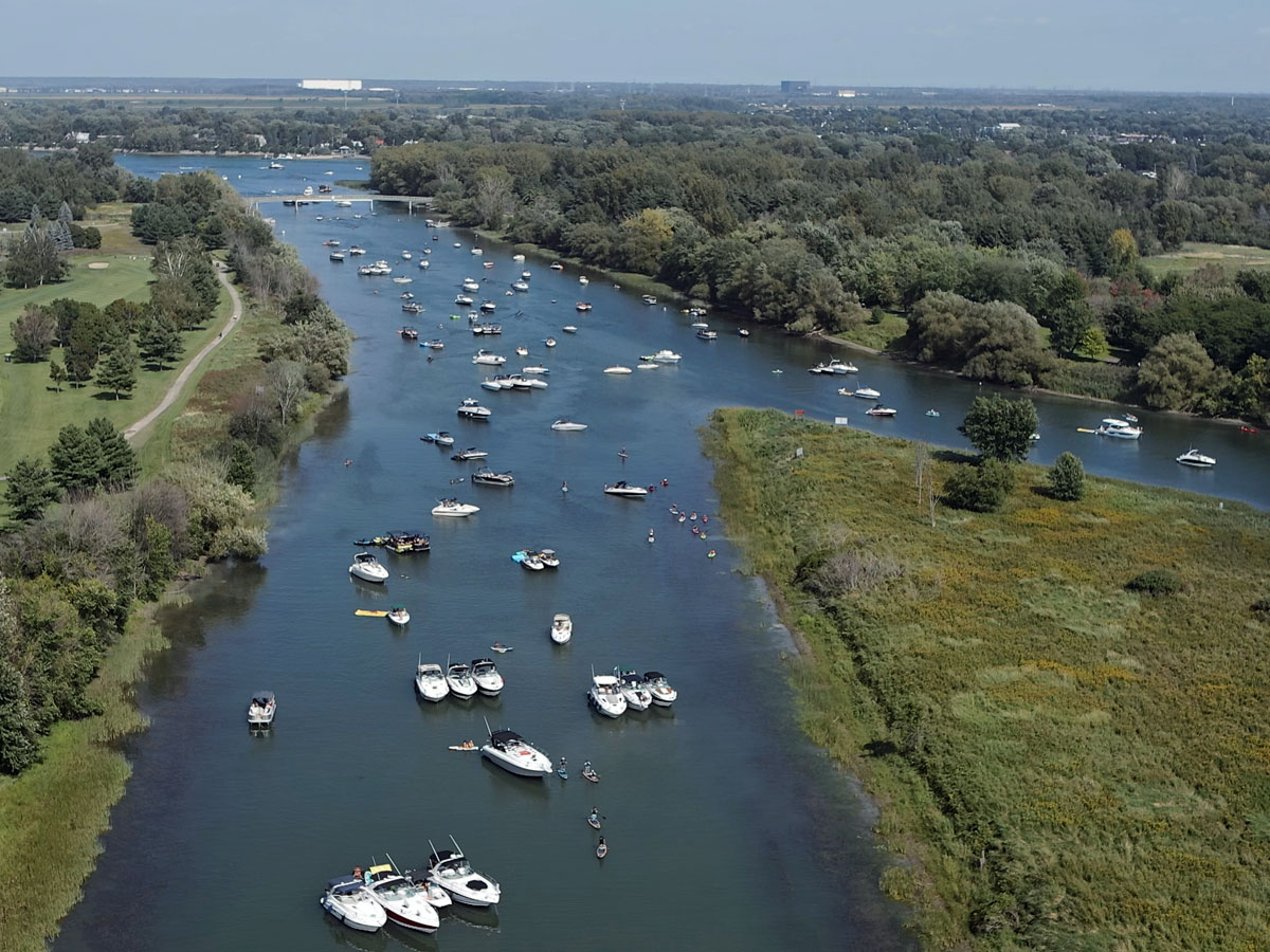 Surveillance aérienne accrue du fleuve : finis les partys sur l’eau à Boucherville