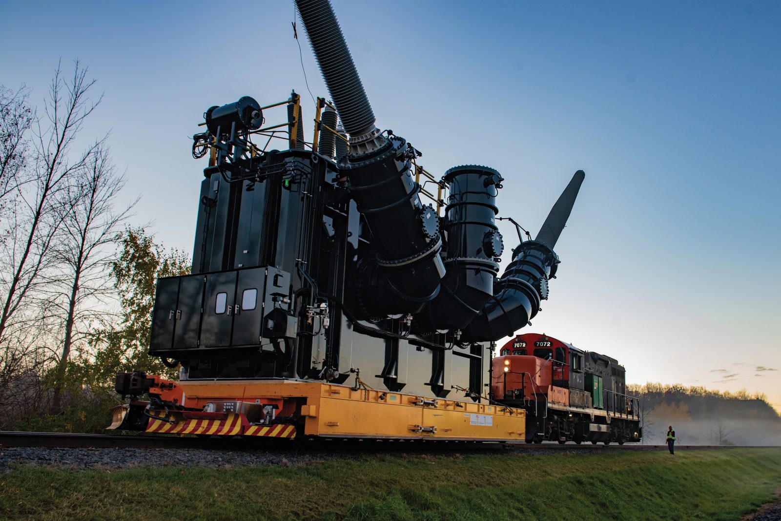 Hitachi Énergie à Varennes : un transport historique