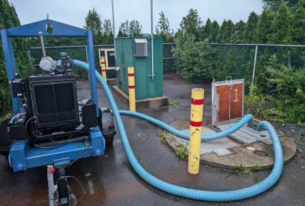 Pluie record à Varennes : pompe supplémentaire et réservoir souterrain à la rescousse