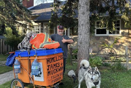 Homeless James de passage dans la région