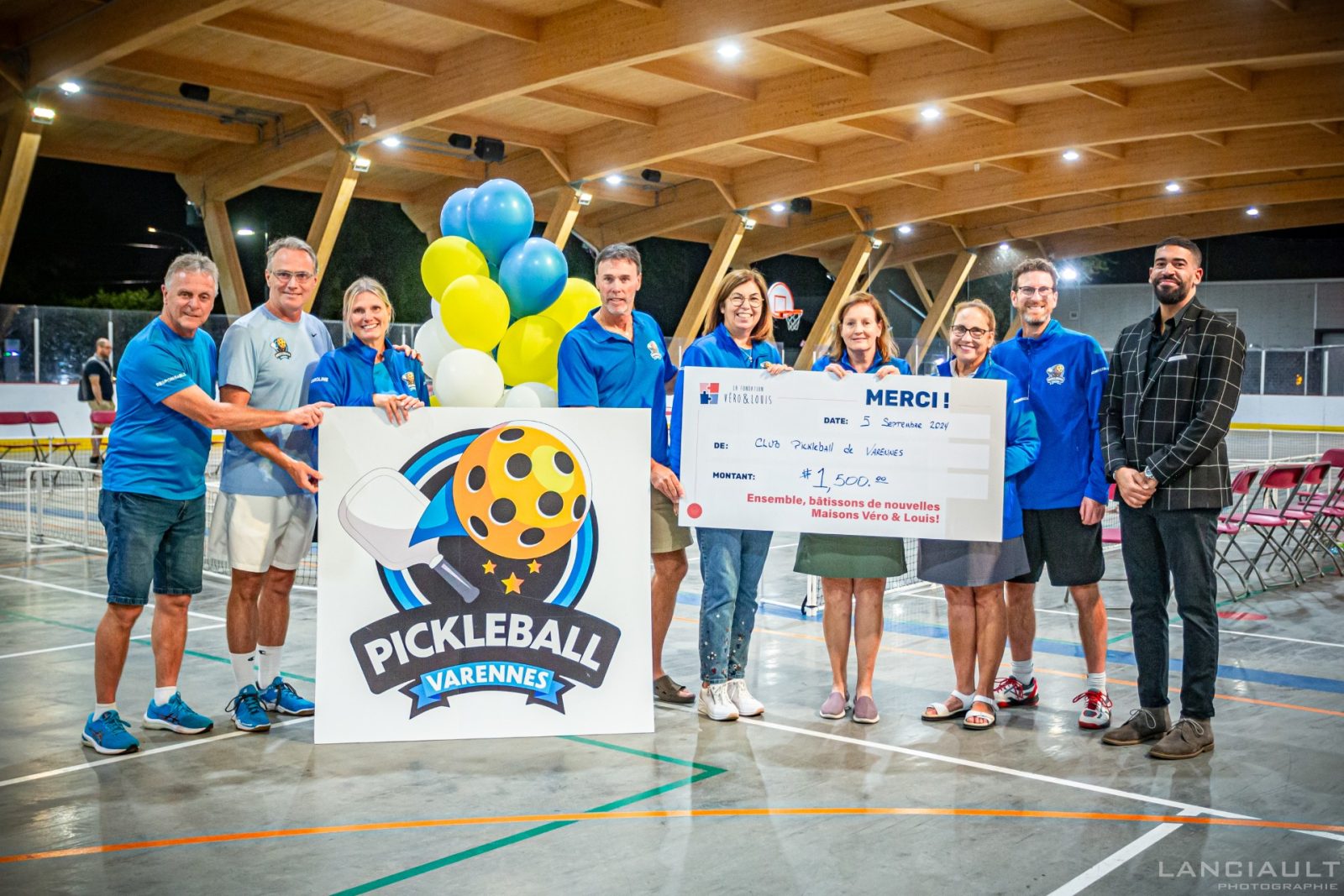 Plus de 200 personnes au lancement officiel du Club de pickleball de Varennes