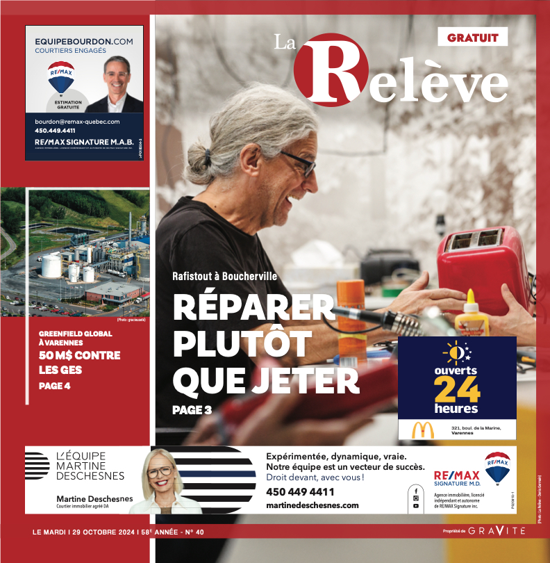 Journal La Relève – 29 octobre 2024