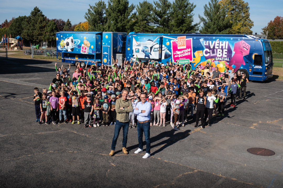 Lancement à Varennes de La Tournée des écoles du Grand défi Pierre Lavoie