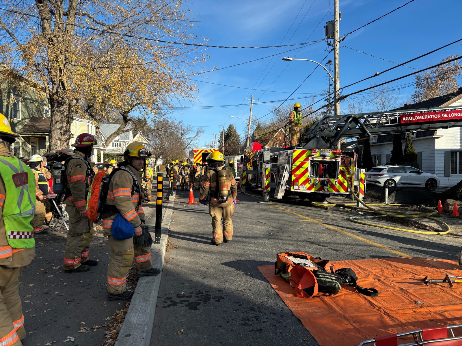 Incendie dans une résidence en rénovation du Vieux-Boucherville